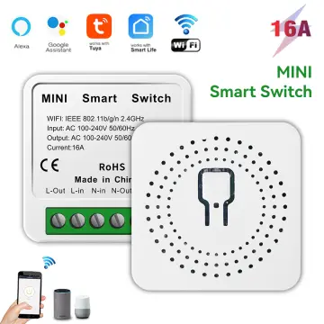 Zigbee Switch MIni Tuya Wifi Smart Switch Interruptor Zigbee 3.0 Works with  Alexa Google Home 2 Way Control Voice Control