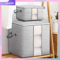 YESMILE 20L/100L/140L ถุงเก็บผ้านวม จุได้มาก พับเก็บได้ กล่องคัดแยกผ้าห่ม ของใหม่ พร้อมที่จับ ถังจัดเก็บของในตู้เสื้อผ้า บ้านในบ้าน