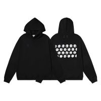 Mm6 Margiela Letter Printed Hoodies Pullovers Men Women High Quality Sweatshirts Black Hooded Size Xxs-4Xl