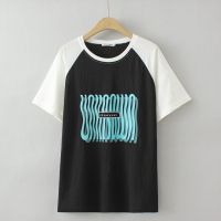 【มีไซส์ใหญ่】Plus Size Womens Short Sleeve White Black Summer Tshirts Oversized Cute Printed Fashion Tops