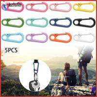 JUZHUFEI 5pcs 13 สี ประตูชุบ ตะขอโลหะผสมสังกะสี Carabiner Purses Handbags Spring Buckles Snap Clasp Clip Bag Belt Buckle