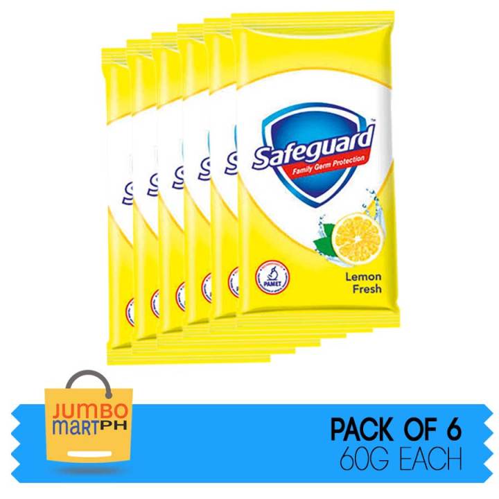 Safeguard Lemon Fresh Bath Soap 60g Set Of 6 Lazada Ph