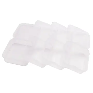 24Pcs Small Clear Plastic Beads Storage Containers Box with Hinged Lid for  Storage of Small Items