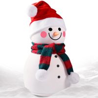 Night Lights for Kids Christmas Silicone Snowman Night Light Control Baby Music Rechargeable Night Lamp Gift for Birthday, Christmas