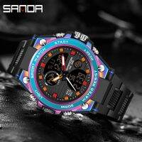 SANDA Colorful Men Mens Wristwatch Display Male Relogio Masculino ↂ☂✒