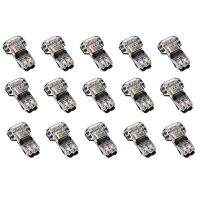 15 Pcs 3 Way 2 Pin Wire Connectors Low Voltage Universal Compact T-Tap Wire Connectors No Stripping for 18-22 AWG Cable