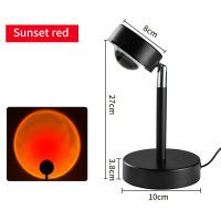 Sunset Lamp Projection LED Night Lights Bedroom Wall Backlight Indoor Lighting Decoration Projector Room Decor USB Nightlight