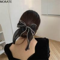 MORATE หวาน ไข่มุก ลำแสง คลิปหนีบผม กิ๊บติดผมหางม้า Headwear กิ๊บติดผม Bowknot Barrettes