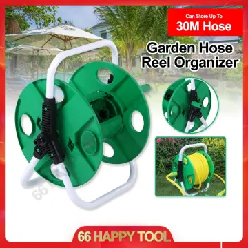 AKIRO HOME Malaysia 20M 50M Garden Hose Reel Water Holder Water Pipe Roll Storage  Rack Water Pipe Holder Rak Penyimpanan Gulung Paip 软管卷盘