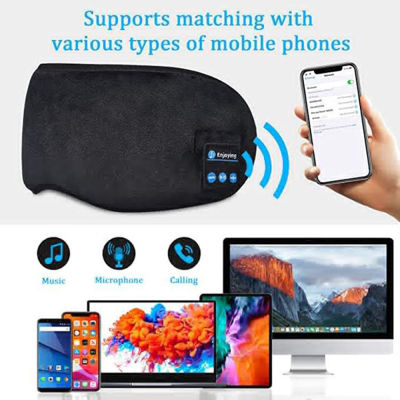 New 3D Wireless bluetooth 5.0 Earphones Sleeping Eye Mask Music player Headset Built-in Speakers For Side Breathable Travel
