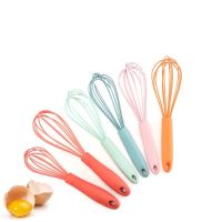 10 Inch Silicone Manual Egg Beater Mixer Whisk Milk Cream Frother Flour Stirrer Rotary Egg Agitator Kitchen Baking Tools