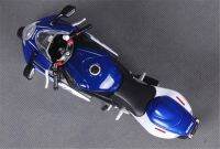 1/12 Maisto สำหรับ SUZUKI GSXR GSX-R 750 Diecast รถจักรยานยนต์รุ่นจักรยาน31153สีฟ้าสีขาวเด็กของขวัญสำหรับจอแสดงผลโลหะพลาสติก