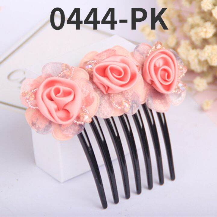 korean-version-simple-flower-juan-yarn-inserted-comb-ball-head-hair-curler-versatile-acrylic-jewelry