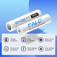 (สินค้าเฉพาะจุด) PALO 10440 Li-Ion แบตเตอรี่ AAA แบบชาร์จไฟได้10440 3.7V 380MAh ปุ่มด้านบนสำหรับกล้องไฟฉาย。《 Suggest Order 》