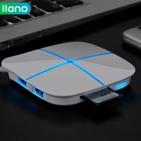 ❀▤۞ llano 8 in 1 usb Hub Splitter Power Video SD / TF Card Reader USB HUB for MacBook Pro Hub Splitter 6-Port USB 2.0 Hub Converter