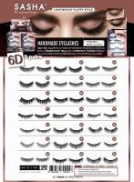 ขนตา Sasha HANDMADE 6D EYELASHES ขนตาปลอม ธรรมชาติ 6 มิติ 1 กล่อง มี 3 คู่