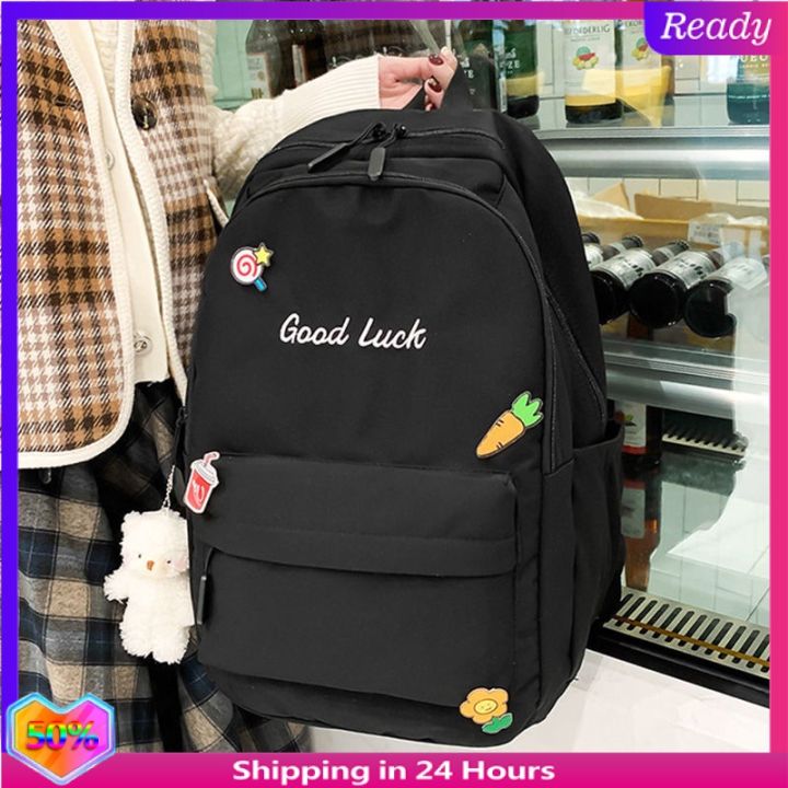 现货正品】Schoolbag for female students Korean large capacity