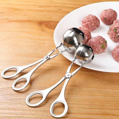 304 Stainless Steel Meatball Clamp Meatball Maker Household Kitchen Pinching Taiwanese Meatballs Fish Meat Ball Rice Ball Mold Cooking Utensils