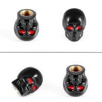 【LZ】 4pcs Wheel Tire Stem Valve-Caps Skull Universal Stem Covers for Car Motorcycles Anti-rust Airtight Seal Heavy Duty B36B