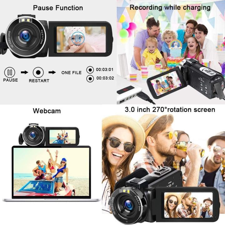 4k-video-webcam-camcorder-3-0-inch-touch-screen-remote-control-outdoor-camera-youtube-facebook-wifi-video-photography-handycam