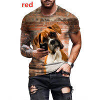 New 2023 Animal Dog 3D Printed Men Casual Personality Cool T-shirt