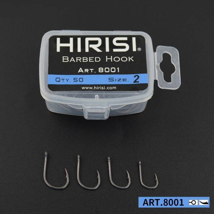 hirisi-50pcs-barbed-coated-carp-fishing-hooks-with-eye-design-made-by-carbon-steel-8001