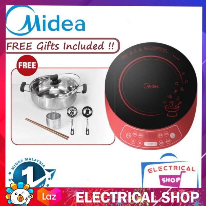 Midea Induction Cooker C21WT2133 2100W Steamboat Hot Pot Feather Touch