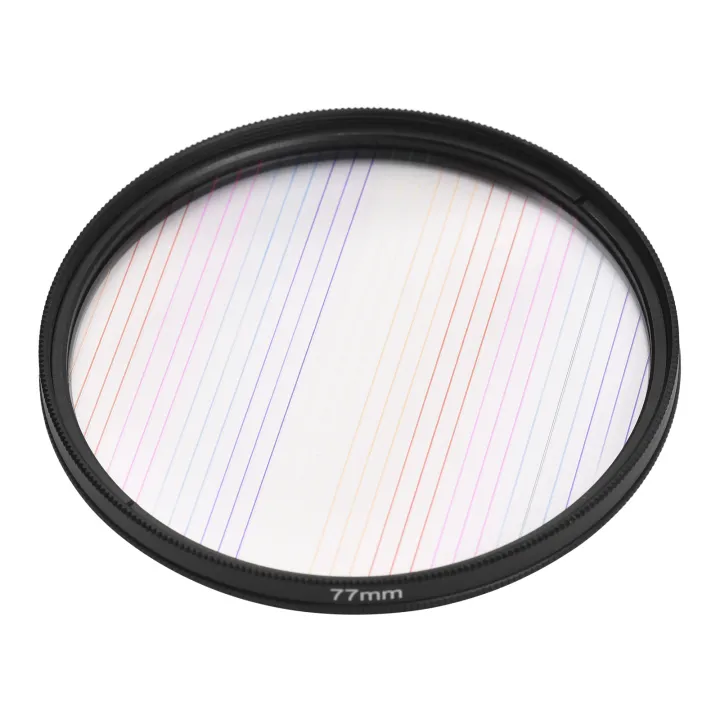 77mm Rainbow Streak Lens Filter Special Effects Anamorphic Optical