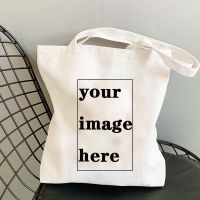 Logo of the company Customized gift for beauty salon Print Custom Travel Canvas Tote Bag Shopping Original Design Bag Shopper