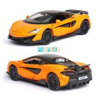 Mclaren โมเดล1/4นิ้ว32รถเหล็กหล่อรถของเล่น600LT สำหรับเป็นของขวัญเด็กผู้ชายรถอัลลอย1:32ของเล่นเด็ก Hoy โลหะ Mini GT