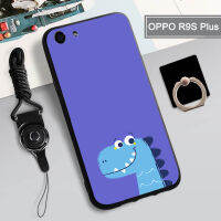 เคส TPU แบบนิ่มสำหรับ OPPO F3 Plus/R9S PLUS คลุมทั้งหมดเคสโทรศัพท์ INS เคสฝามีที่ถือวงแหวนและเชือกกันรอยขีดข่วนสำหรับโทรศัพท์