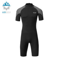 Shorty Wetsuit Men 1.5mm Neoprene One-Piece Diving Suit Women Canoe Suits Back Zip Shortie Wet Suit Surfing