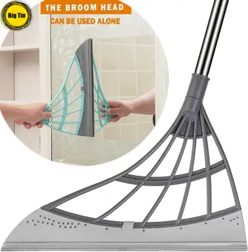 1pc Squeeze Broom Glass Cleaner Tool Magic Broom Multifunctional