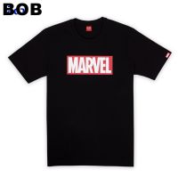 BOB Marvel Men T-Shirt - เสื้อยืดผู้ชายมาร์เวล(พิมพ์สียาง) สินค้าลิขสิทธ์แท้100% characters studioS-3XL