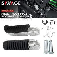 Rider Front Foot Pegs For KAWASAKI ZZR 600 1100 1200 ZRX 400 ZEPHYR 750 ZR 550 GPZ 900R ZR-7 Motorcycle Footrest Pedal Pads