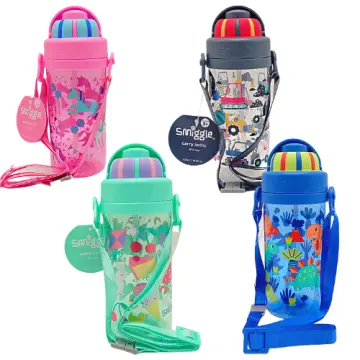 LYX 500ml Bus Water Bottle with Shoulder Strap and Drinking straw