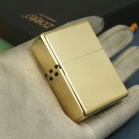 ℡☼ ZORRO 912S Retro High End Heavy Armor Brass Titanium Windproof Kerosene Lighter 3/5 Hinge Metal Gasoline Lighter Mens Gift