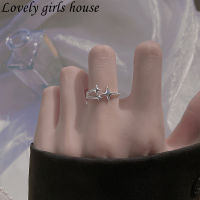 【♡Lovely girls house♡】ดีไซน์ใหม่2023แหวนดาวที่ผิดปกติสำหรับผู้หญิงแหวนเปิดรูปดาวที่สร้างสรรค์เครื่องประดับรูปทรงเรขาคณิตที่สวยงามของขวัญสำหรับงานเลี้ยง