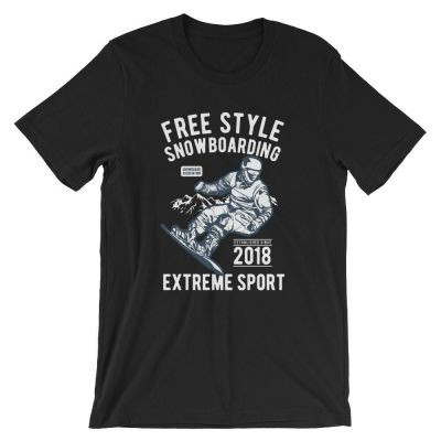 Fashion Popular Free Style Snowboarding 100% Cotton Premium tshirt  WUUM