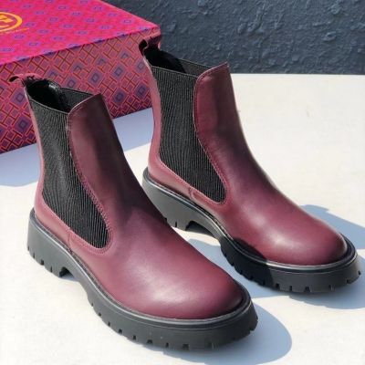 2023 new Tory Burch Soft cow leather panel design comfortable breathable boots