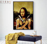 ภาพวาดสีน้ำมันศิลปะผนังแบบนามธรรมของ Mona Lisa พิมพ์ลาย Da Vinci โปสเตอร์ภาพเขียนสีน้ำมัน Van Gogh ที่น่าสนใจของตกแต่งบ้าน A7213ของขวัญพิเศษ