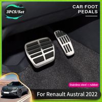 เคสไอแพดที่เหยียบรถยนต์สำหรับ Renault Austral 2023อุปกรณ์เสริม2022แผ่นรองแป้นคลัทช์เบรครถอุปกรณ์เสริมที่หุ้มไม่ลื่น