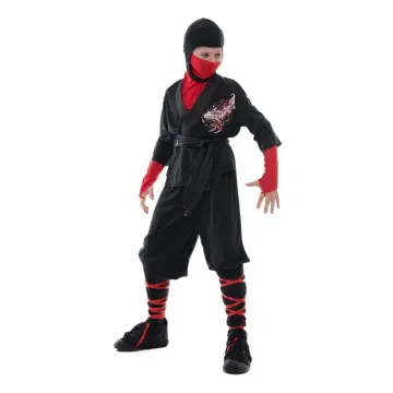 Eraspooky Dragon Ninja Costume Men Halloween Costume Adult Black