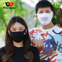 WEST BIKING หน้ากากสำหรับปั่นจักรยานป้องกันแสง UV,หน้ากากแบบซักได้ระบายอากาศได้ดีหน้ากากขี่จักรยานเล่นกีฬากลางแจ้งสำหรับผู้ชายและผู้หญิงปี3D