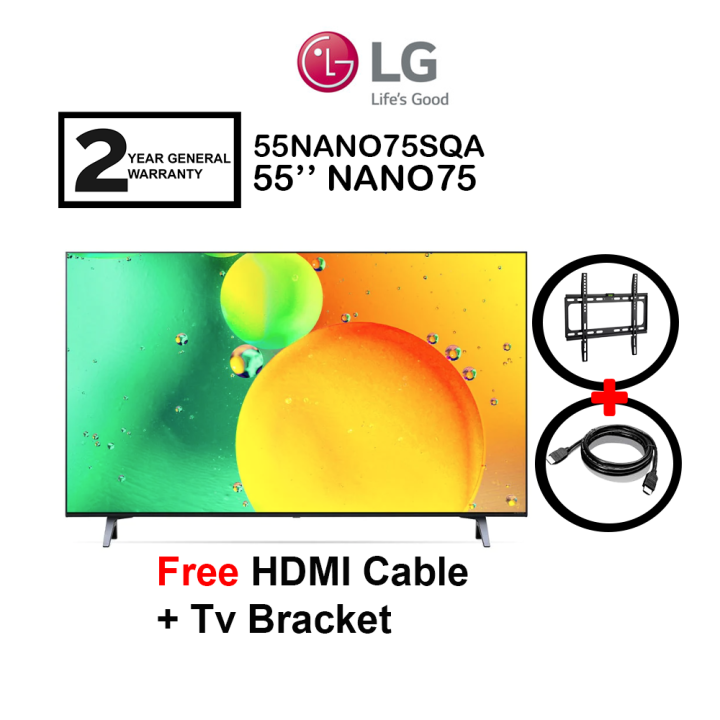 LG TV 55'' NANO75 4K 55NANO75SQA Smart NanoCell TV with AI ThinQ (Free