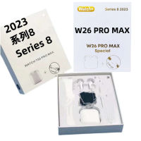 T55 PRO MAX รุ่นระเบิดกระจก W26 PRO MAX ชุดหูฟังสายนาฬิกาสมาร์ทบลูทูธ 8.