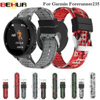 อุปกรณ์เสริมสายคล้องข้อมือสำหรับเปลี่ยนสาย Garmin 220/230/235/620/630นาฬิกากีฬา GPS B เข็มขัดซิลิโคนแบบนิ่ม