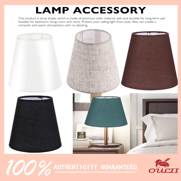 Oulii 1pcs Cloth Lampshade Lamp Cover, What Fabric Is Safe For Lampshades
