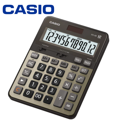 Casio เครื่องคิดเลข 12 หลัก ตั้งโต๊ะ รุ่น DS-2B-GD (gold) ของแท้ 100% ประกันศูนย์เซ็นทรัลCMG2 ปี จากร้าน M&amp;F888B