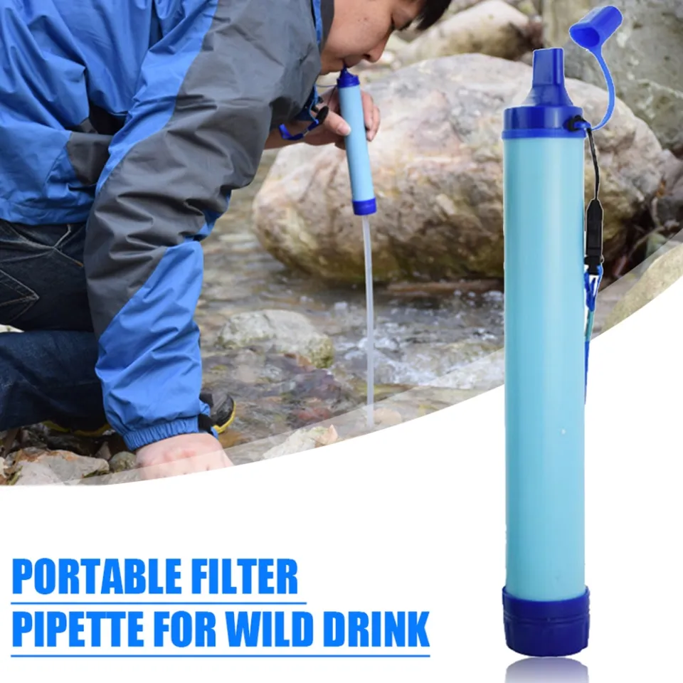 Outdoor wild life emergency direct drinking water filtering tool  Disinfection individual water purifier Portable filter straw